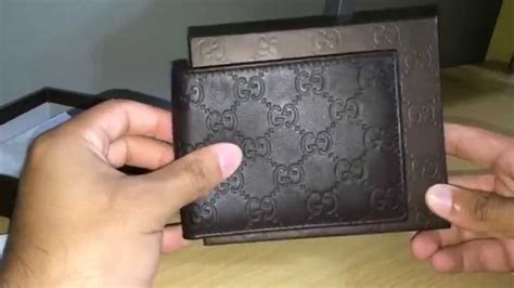 mens brown replica designer gucci wallet|how to authenticate gucci wallet.